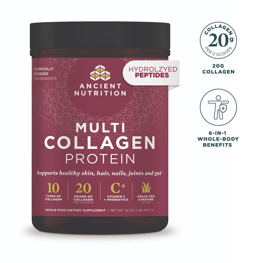 Ancient Nutrition Multi Collagen Protein, Hydrolyzed Peptides, Unflavored